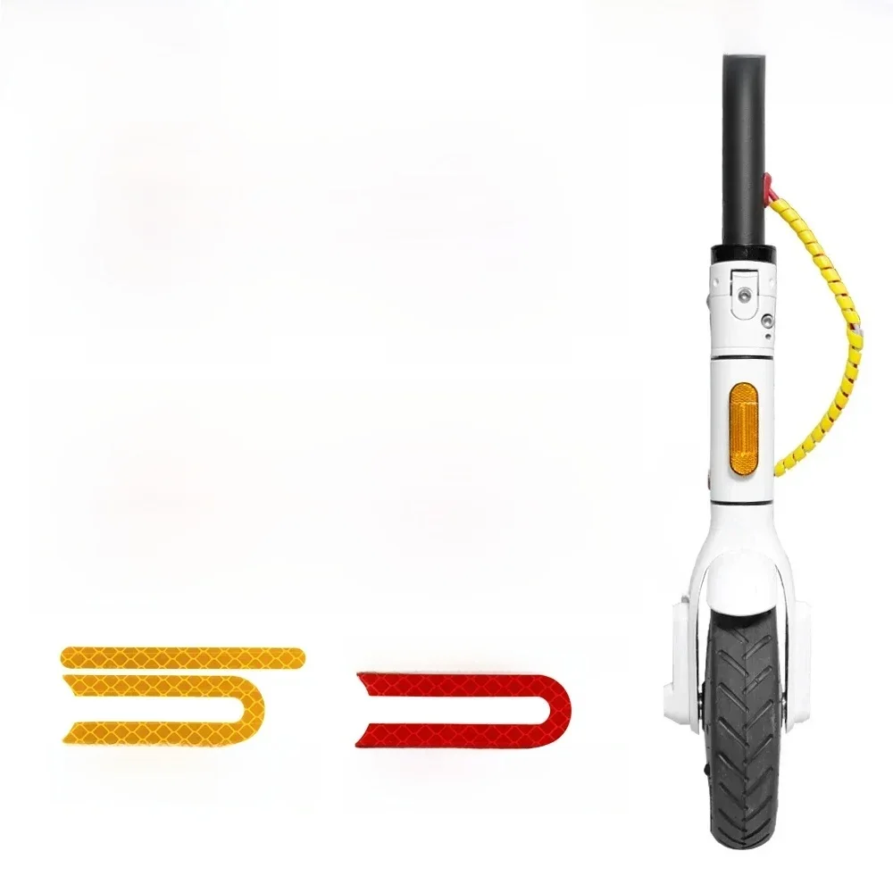 Couvercle de roue réfléchissant, coque de protection pour Scooter électrique Xiaomi 3 M365 Pro 2 1s, Tube de sécurité avant et arrière, pièces de réflecteur de nuit