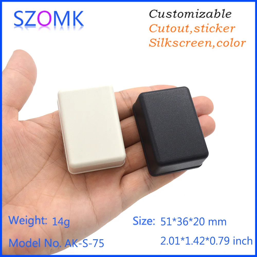 

Plastic housing for PCB abs plastic enclosure (50Pcs) 51*36*20mm szomk small plastic box diy electronic outlet enclosure