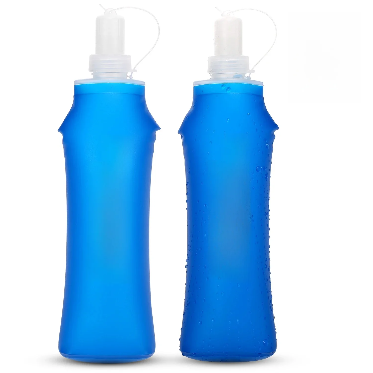 Lixada 1/2 szt. 500mml 300ml Outdoor Sport Camping bieganie rower sportowy miękka butelka na wodę składana miękka kolba TPU torba na wodę — zdjęcie 2