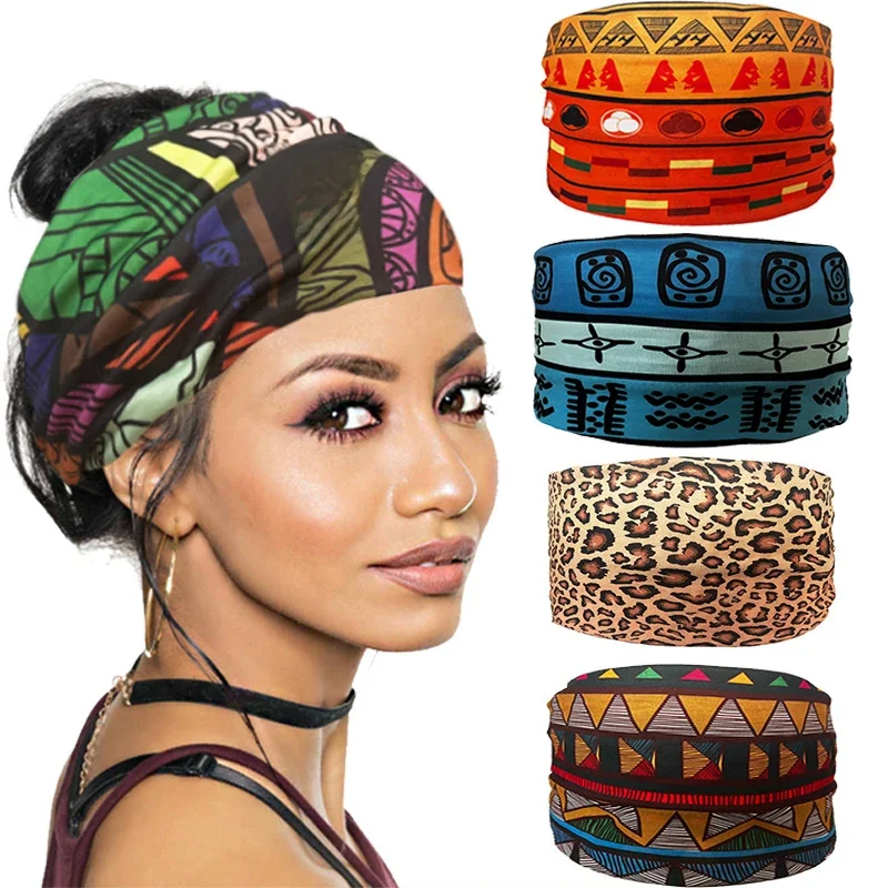 AliExpress New Widen Elastic Yoga Tennis Running Sweatband Sport Headband Women Men Jog Cycling Hair Band Turban Gym Outdoor Sport Bandage