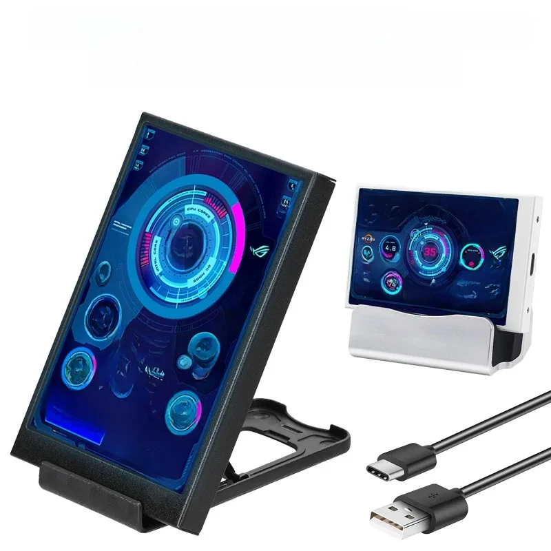 3,5 inch Type-C secundair scherm voor computer CPU RAM GPU HDD Monitor 320*480 IPS LCD ISB Display TURZX Software GEEN AIDA64 - afbeelding 2