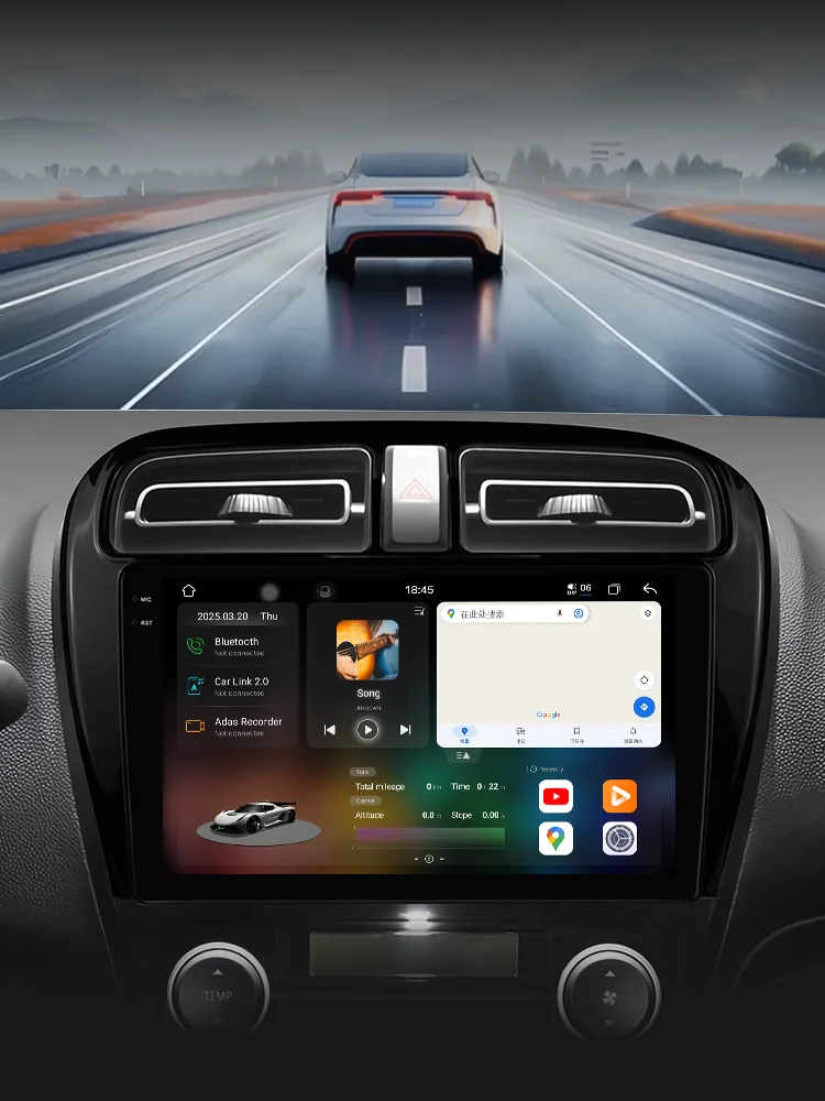 Eunavi 2 Din Android 14 Autoradio Multimidia Voor MITSUBISHI Mirage Spacestar Dodge Attitude 2012-2018 GPS Navigatie Carplay DSP - afbeelding 2