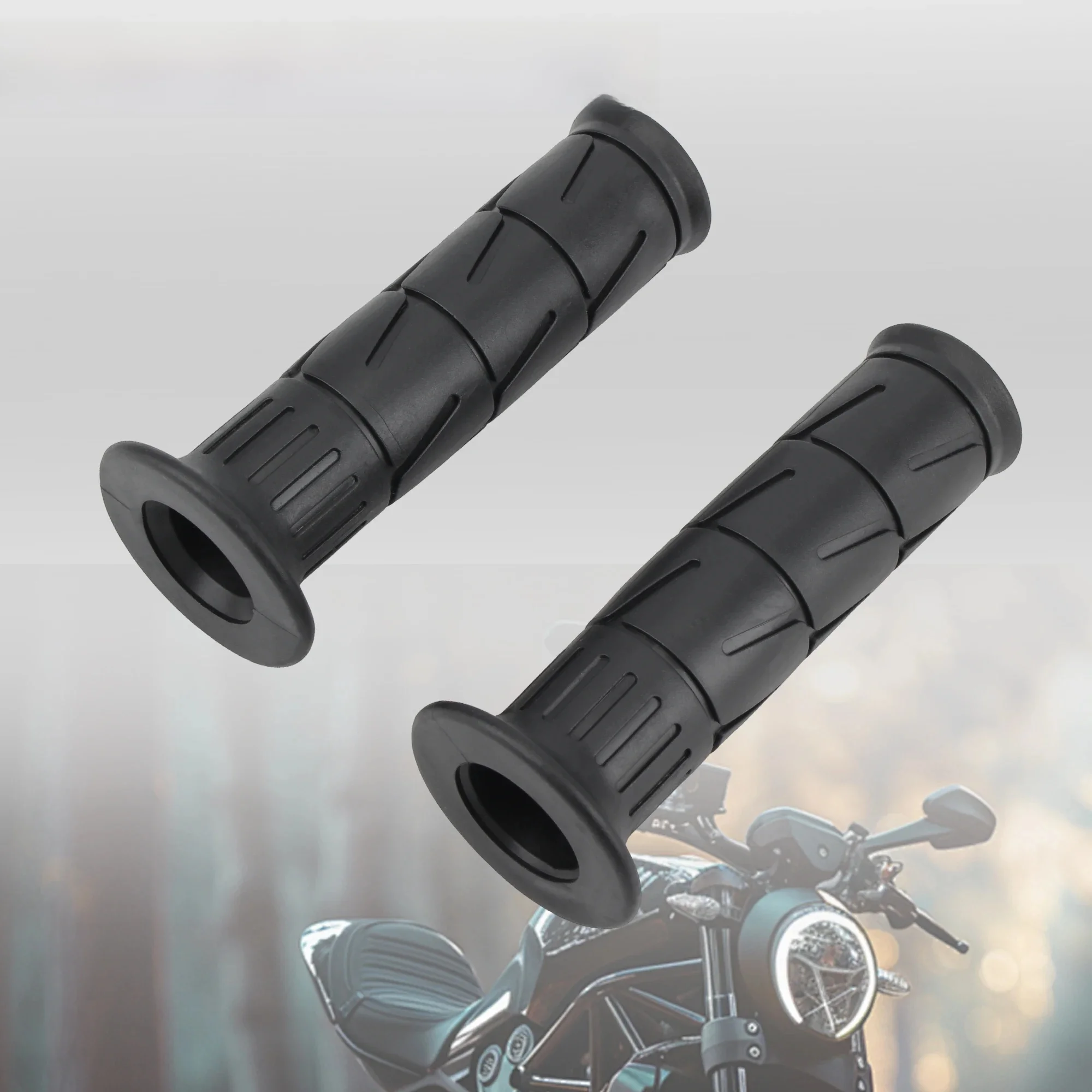 AliExpress PowerMotor Motorcycle Grips 22mm 24mm Handlebar Universal Parts for KTM Honda Kawasaki Yamaha ZX-6R MT EXC Accessories Motocross Dirt Bike