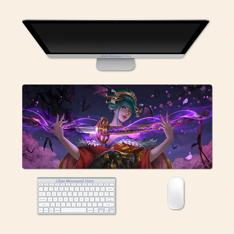 Morrigan Aensland Darkstalkers Anime Large Mouse Pad PlayMat Office Mousepad Game Creative Desk Gaming Mat