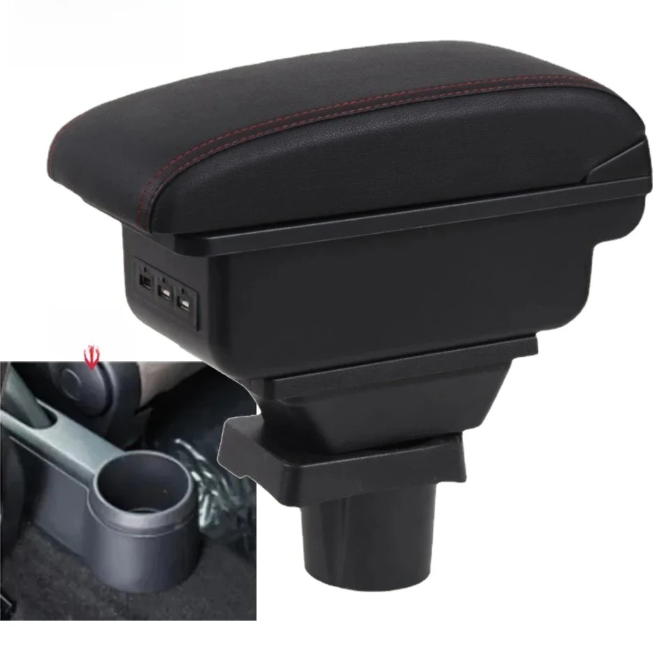 Für Volkswagen UP Armlehne Box Für Skoda Citigo VW UP Sitz Mii Auto Armlehne Konsole Lagerung Box Tasse Halter Auto Zubehör