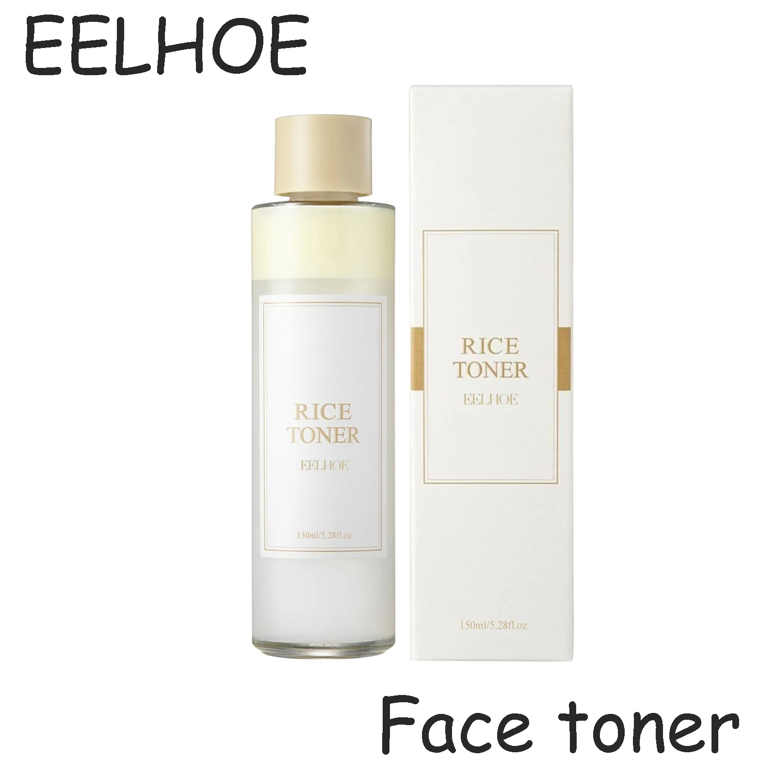 EELHOE Rice Face Toner Daily Moisturizing Reduce Dryness Enhance Smoothness Strengthen Barrier Anti-oxidant Exfoliate Face Toner