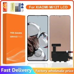 6.67'' For Xiaomi Mi 12T LCD Display 22071212AG Touch Panel Digitizer For Xiaomi Mi 12T Pro 22081212UG Display