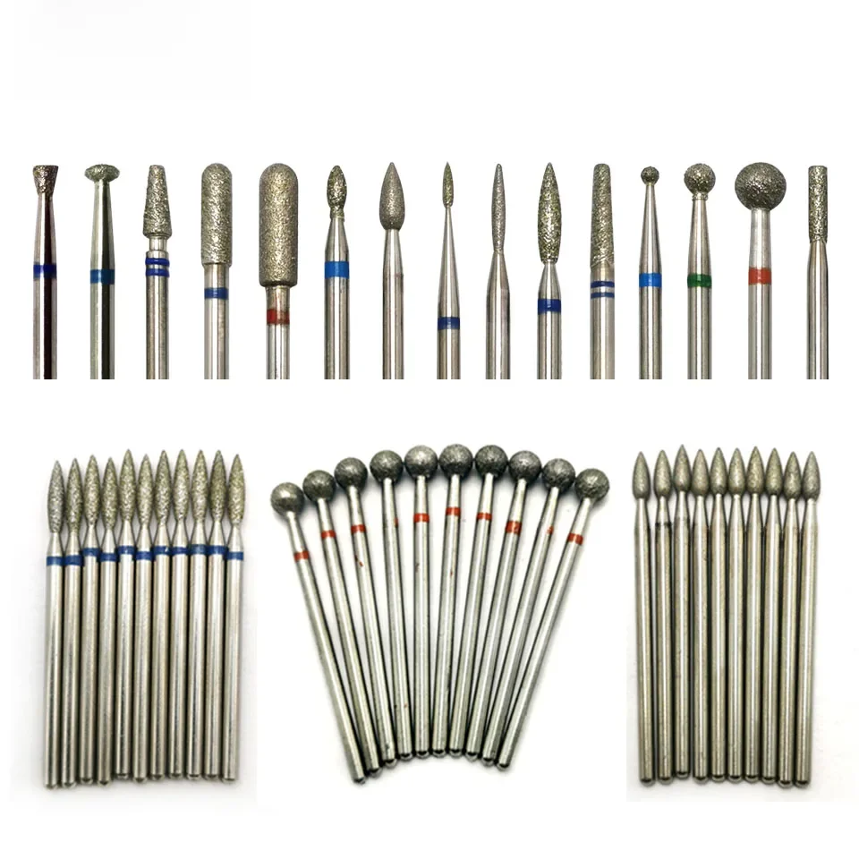 HYTOOS Forets À Ongles Diamant Cutters pour Manucure Cuticules Burr Fraise Cutter pour Pédicure Ongles Accessoires Outils