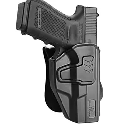 OWB Holsters for Glock 17/31( Gen1-5) / Glock 22(Gen 1-4) Pistol Level II Retention Military Tactical Paddle Polymer Grn Holders
