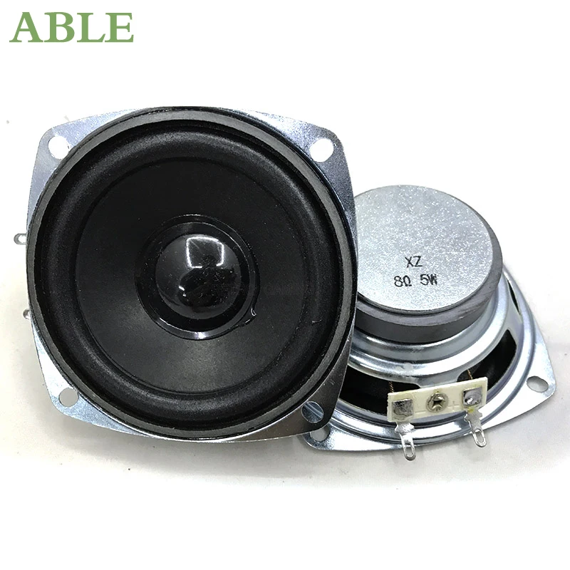 3 Inch Audio Porble Speaker 8Ohm 5W/10W DIY External Magnetic HiFi Full Range Speaker Horn Stereo Woofer Loudspeaker