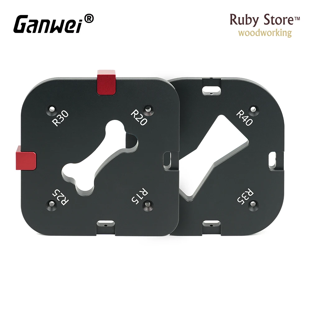 2PCS Ganwei Router Corner Radius Template Jig, Woodworking Tools