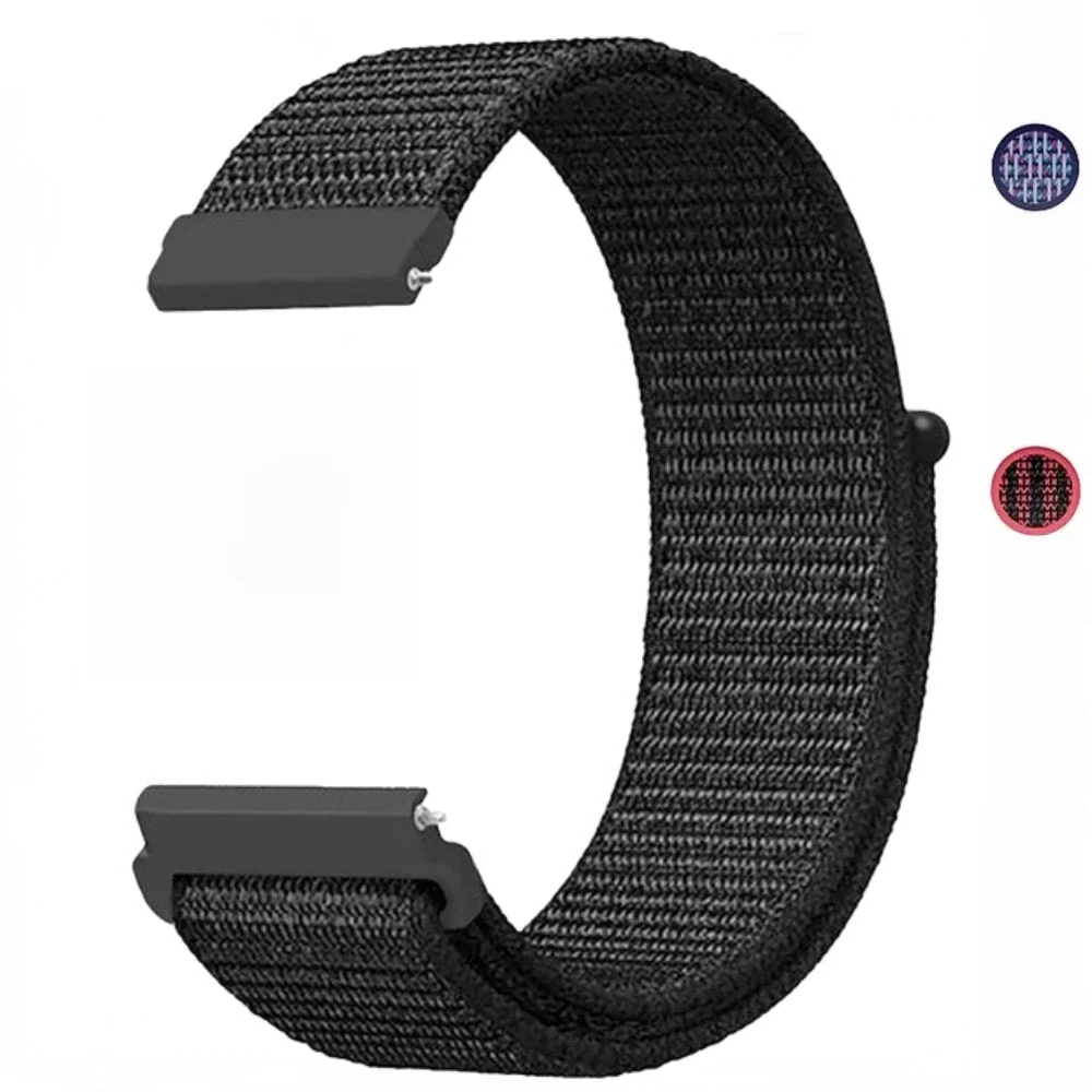 22 mm 20 mm Nylon-Schlaufenarmband für Samsung Galaxy Watch 3/4/5/6/Gear S3 Armband für Huawei Watch