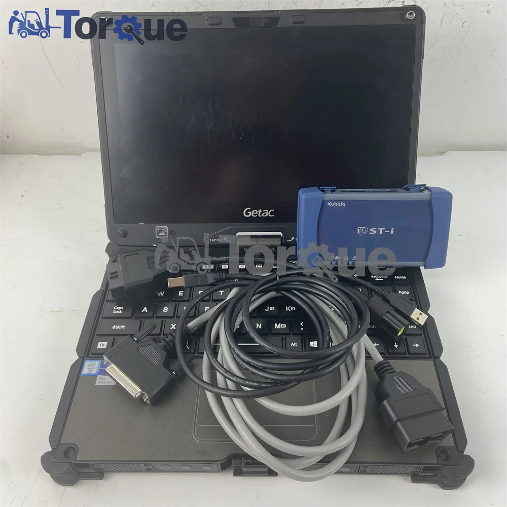 

Getac laptop For KUBOTA Dst-1 dsti DIAGNOSTIC TOOL 4 pin cable for kubota diagmaster Python interface Takeuchi Diagnostic KIT