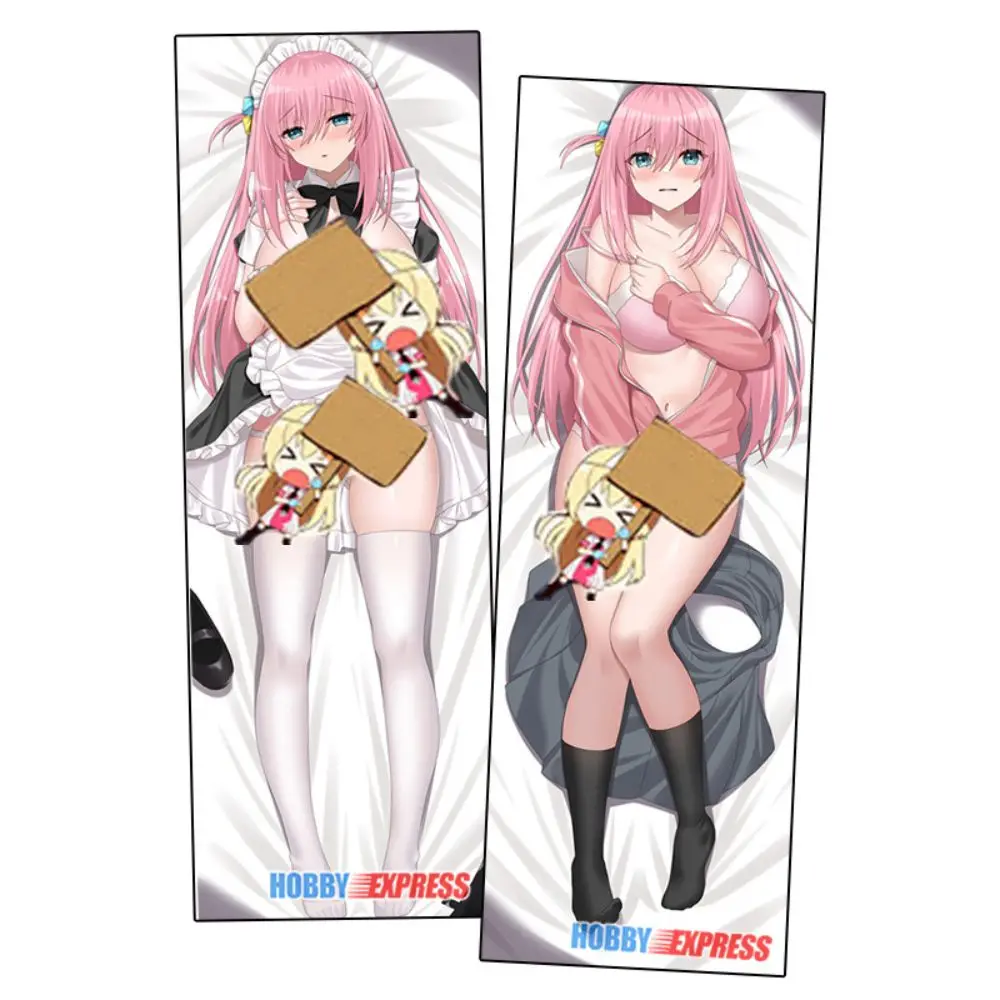 Hobby Express Anime Dakimakura Japanese Waifu Life Size Doubleside Hugging Body Pillow Cover Hitori Gotoh Bocchi the Rocky 23447