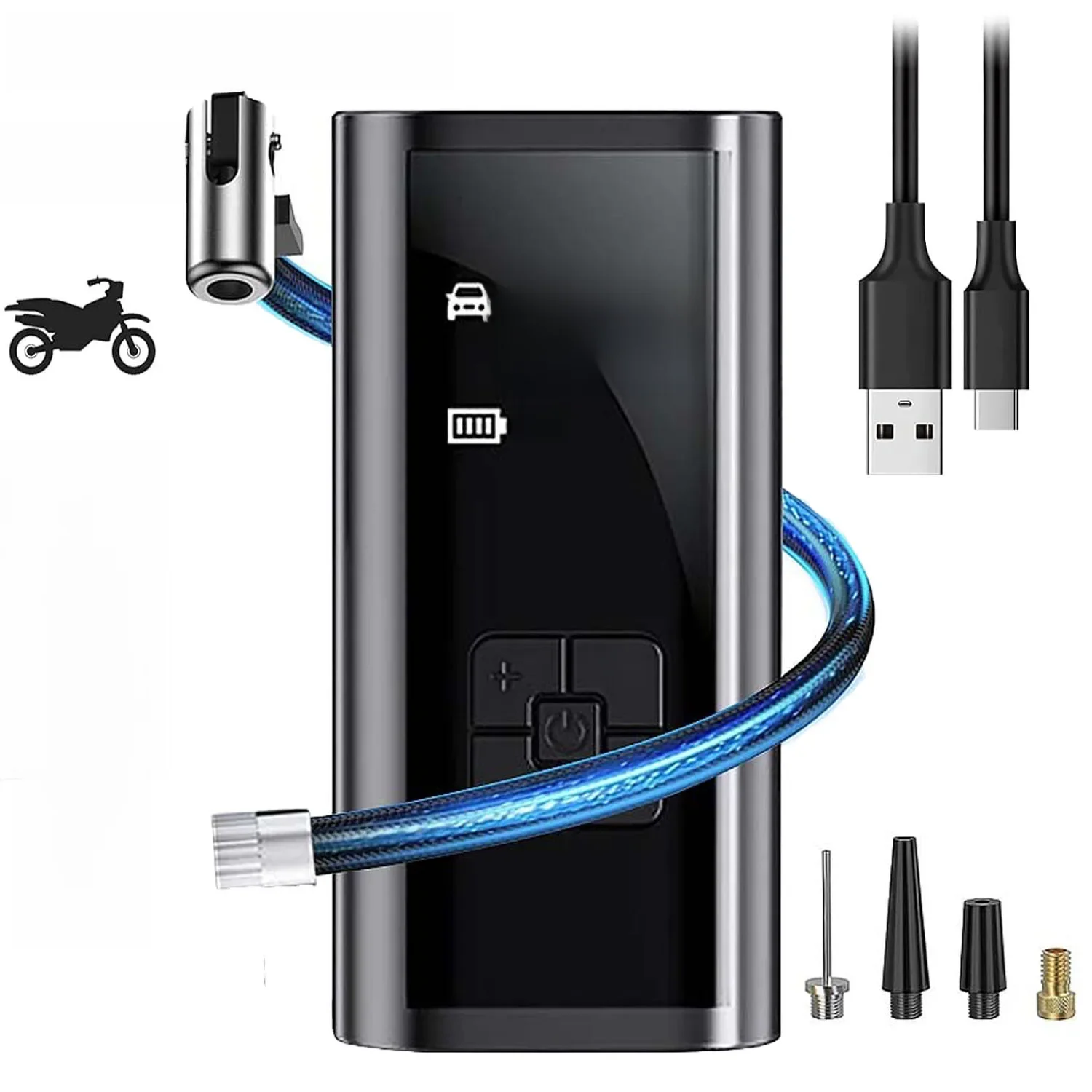 AliExpress HELLOLEIBOO LEIBOO Portable Air Compressor for Car Tires Fast Air Pump Tire Inflator Accurate Pressure Air Pump for Motorcycle Bicycle Ball