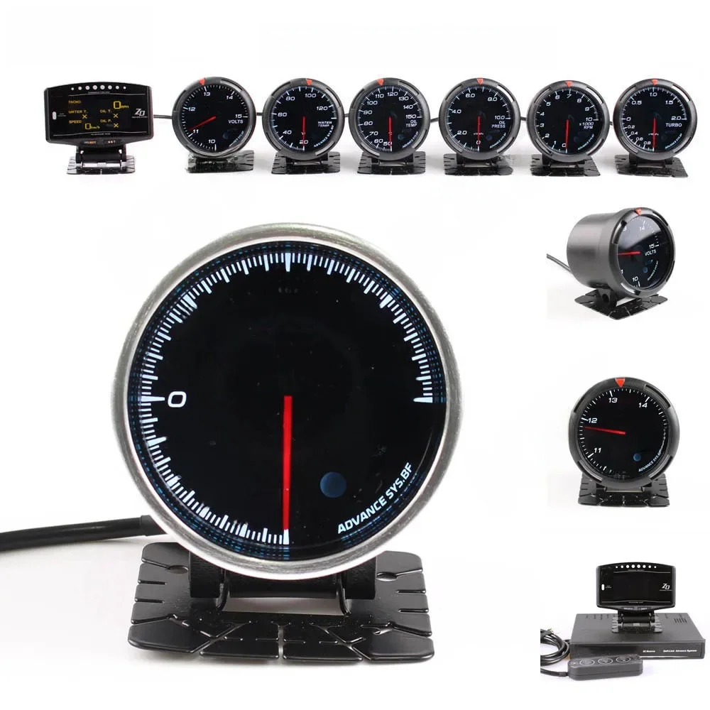Difi Advance BF Difi Link-systeem zd + 6 meters Volt Watertemperatuur Olietemperatuur Oliedruk Rpm Turbo Boost Gauge - afbeelding 2