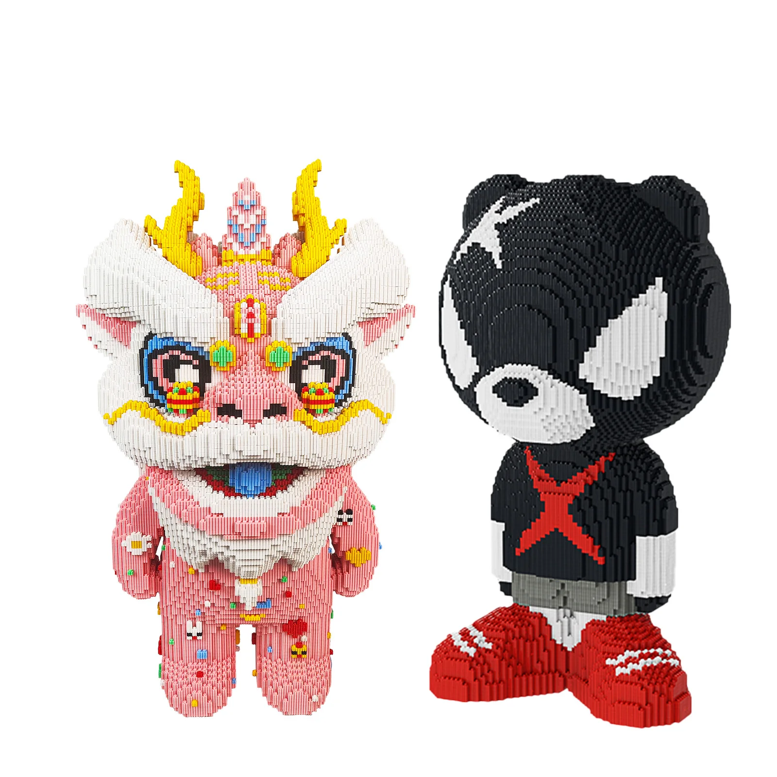 

Механические строительные блоки Supreme Bear — 38 000 + фигурки обсидиана и короля дракона с коробкой для хранения, игрушка «сделай сам» для всех возрастов