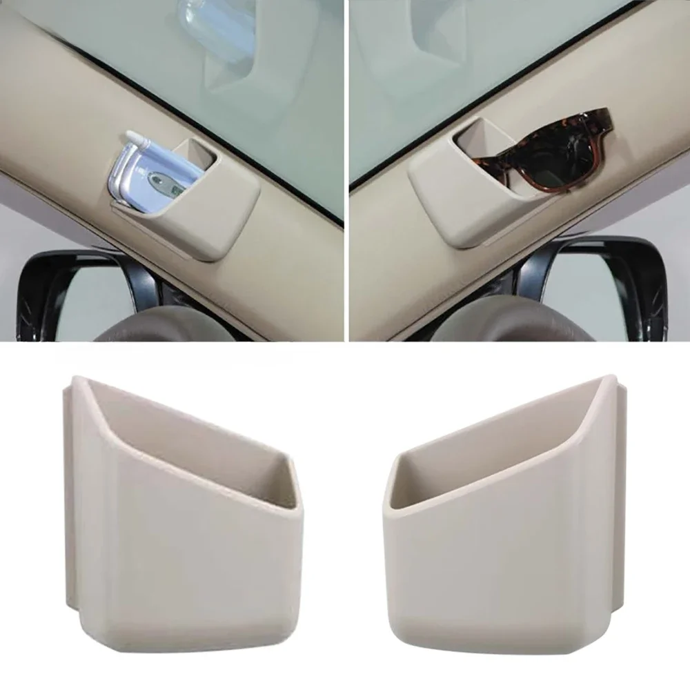 Organisateur universel de lunettes de soleil pour voiture, 2 pièces, porte-lunettes, accessoires, organisateur de téléphone, boîtes de rangement, supports de poche