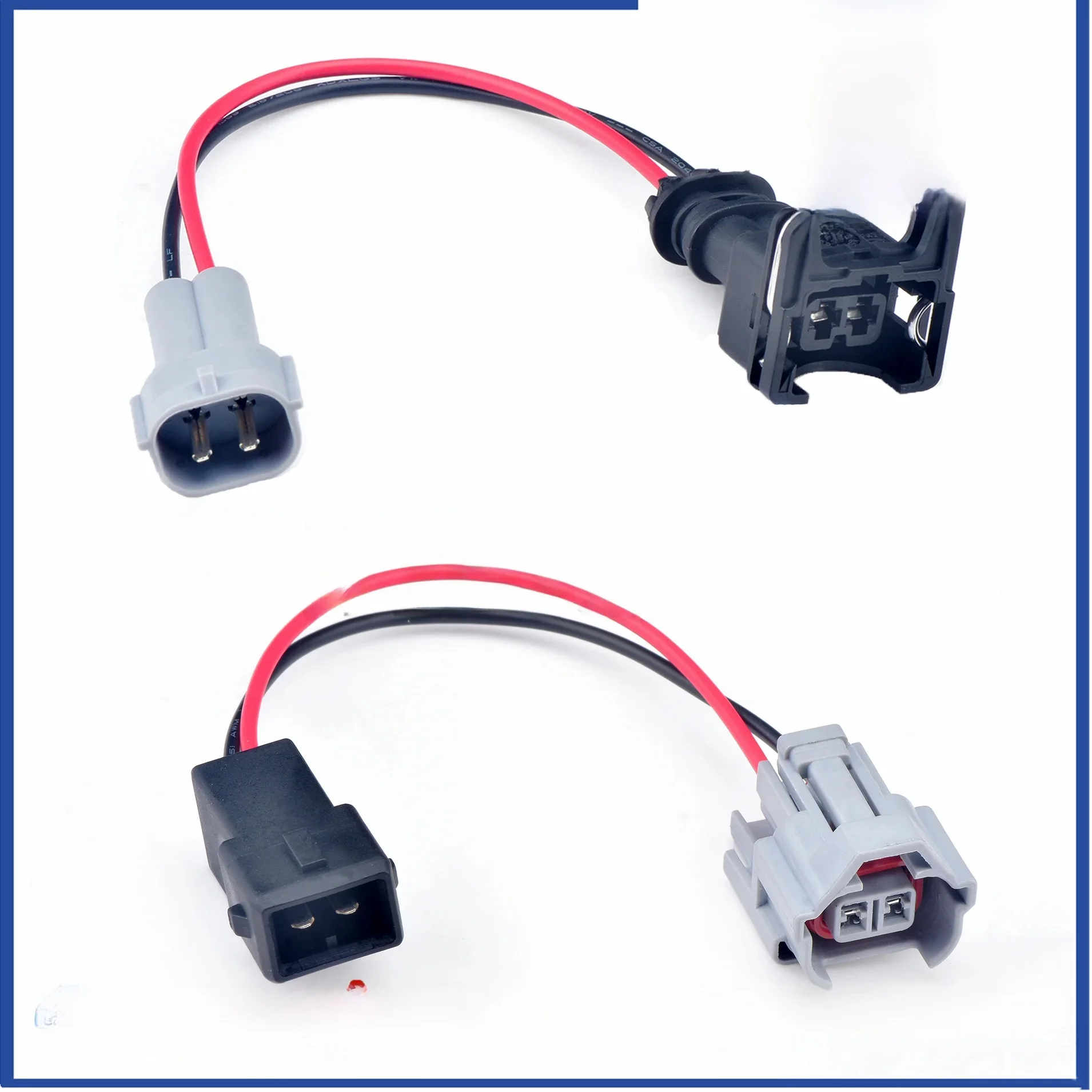 Adaptateurs de faisceau de câblage pour injecteur de carburant, 1 pièce, pour convertir Denso en EV1 Jetronic, mâle/femelle, adaptateurs câblés, faisceau de câblage