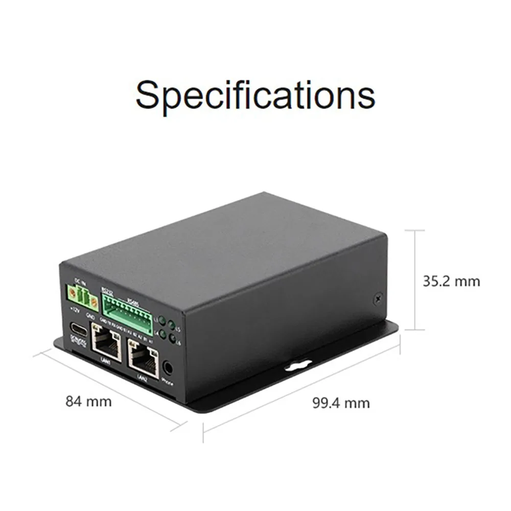 Rockchip RK3308 przemysłowa inteligentna bramka 4G z pudełkiem niskonapięciowy czterordzeniowy procesor LoT bezprzewodowy 4G podwójny porty Ethernet RJ45