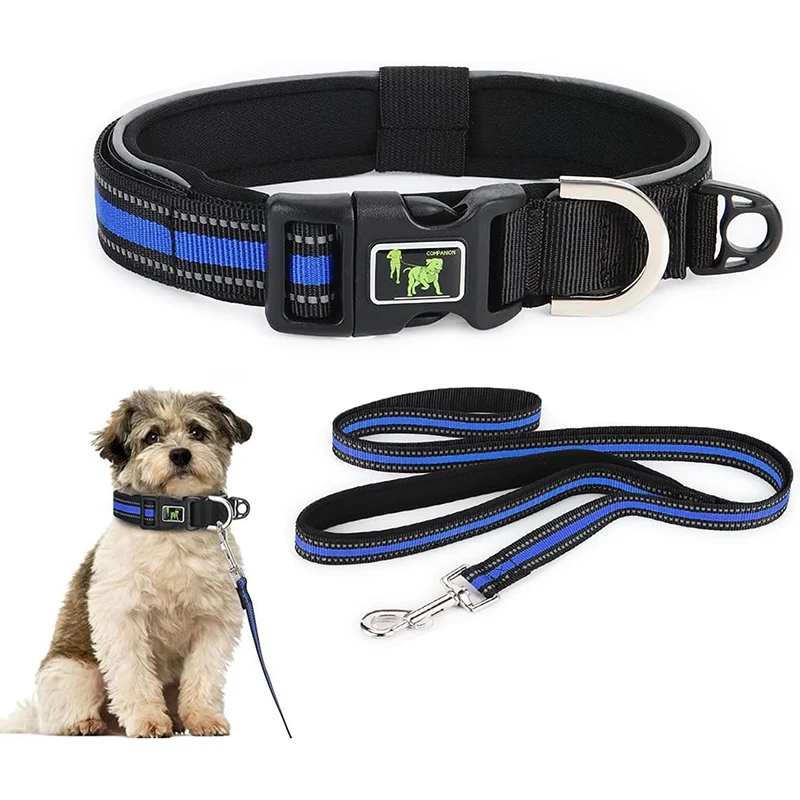 

Reflective Mesh Padded Dog Collar, Adjustable Nylon Outdoor Adventure Pet Collar with Quick-Release Small, Medium and Large Dogs