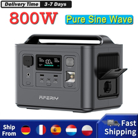 Aferiy P010 Portable Power Station 800W 512Wh Outdoor Generator 8 Outputs 1.5H Full Charge 3500+ Cycles Lifepo4 Battery-Eu Plug