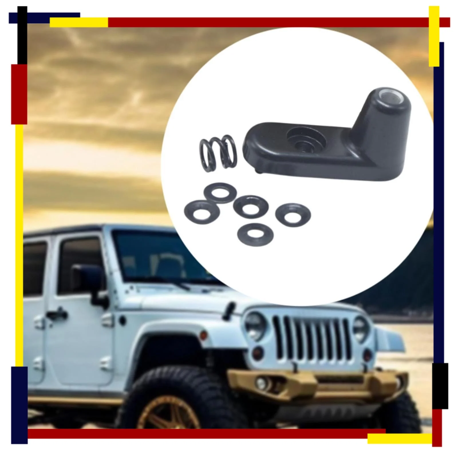 

Ремкомплект солнцезащитного козырька, фиксирующий солнцезащитный козырек 924-532 для Jeep Wrangler, комплект алюминиевых кронштейнов, высокая производительность, черный