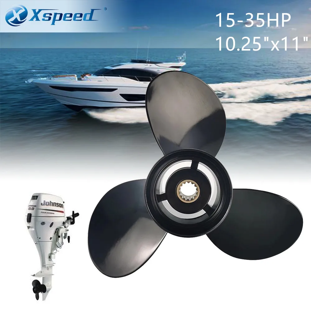 

Xspeed Outboard parts Marine Propeller 10 .25x11 Fit Evinrude Johnson OMC Outboard Engine 15HP 20HP 25HP 30HP 35HP 14 Splines