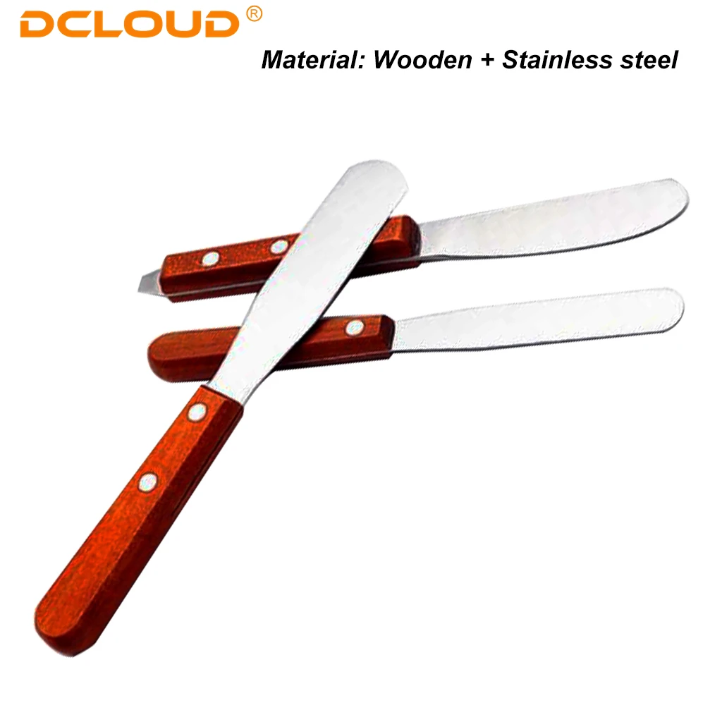 1Pc Dental Alginate Mixing Plaster Spatula Knife Wooden Handle Spatula Cement Powder Mold Impression Material Dentist Lab Tools