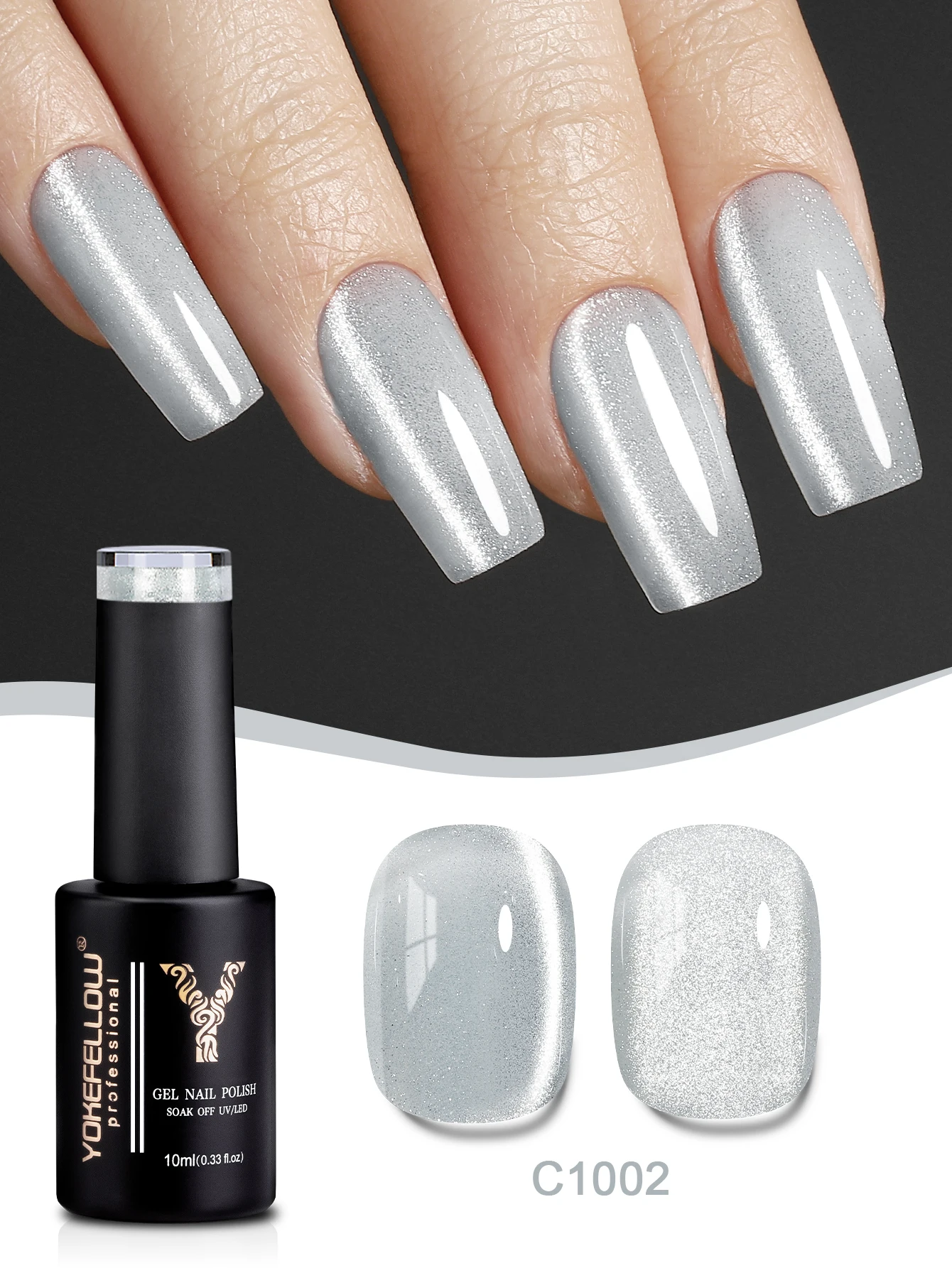 YOKEFELLOW 10ML Roze Groen Cat Eye Gel Nagellak Lunar Mirage 9D Kat Magnetische Gel Losweken UV LED voor Nail Art Salon DIY Thuis