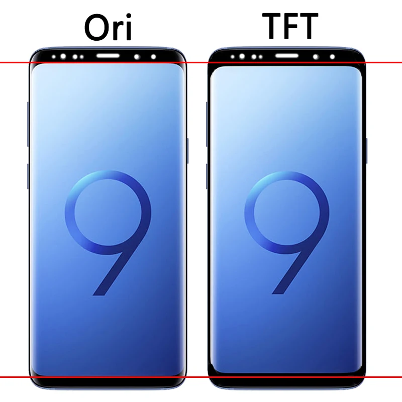 Tft qualität s9 lcd für samsung s9 plus g965 g965f g965u lcd display touchscreen digitalis ierer mit rahmen ersatz