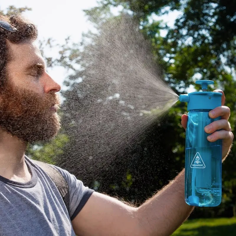 Lunatec-Aquabot Spray Bottle, Versatile, Push-to-Spray, Suitable for Convenient Outdoor Activities, Large Capacity Water Cup,