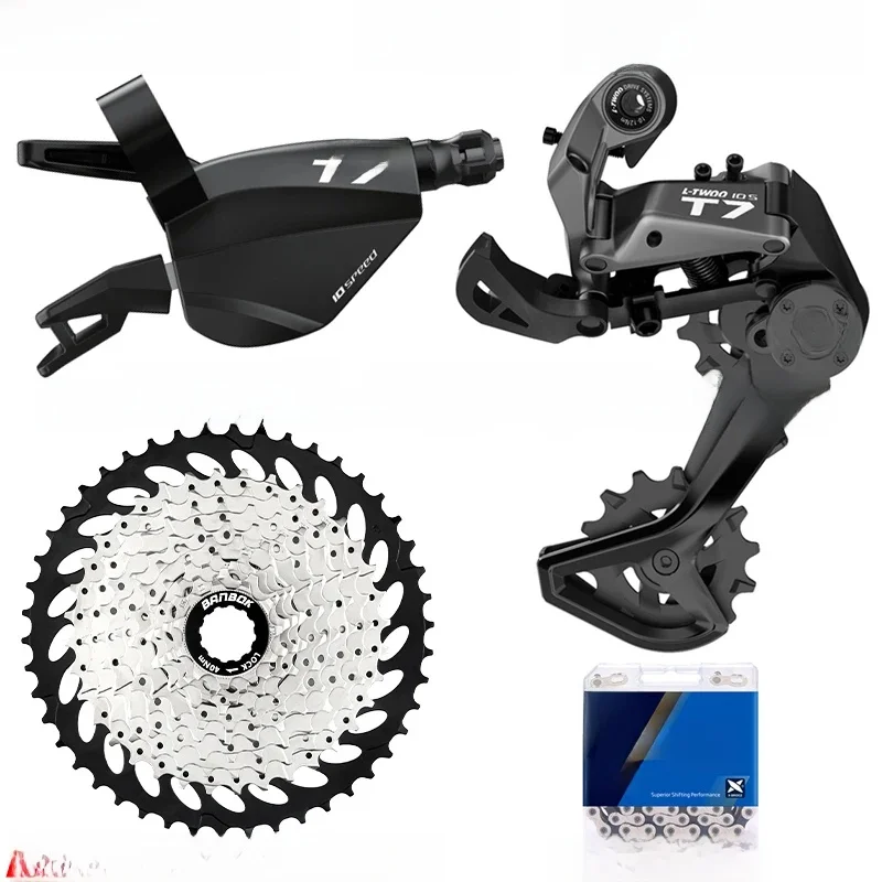 AliExpress LTWOO T7 MTB Bike 1x10 Speed Kits L-Lock Cage Fixed Stabilize Damping Rear Derailleur SUNSHINE Cassette X10 Chains