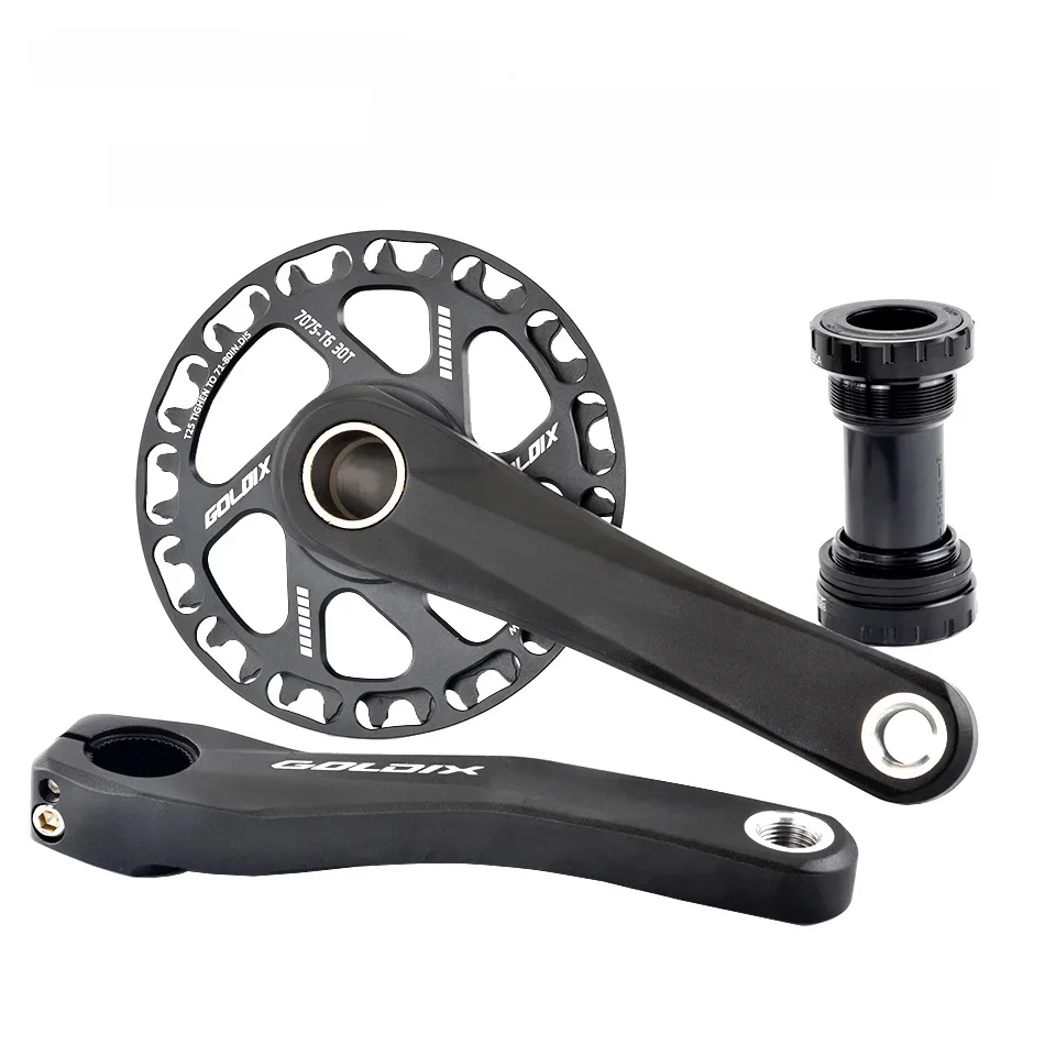 AliExpress GOLDIX Children Bicycle Crankset 110/127/140/150/155/160mm Crank with Protective Disc 30T 32T