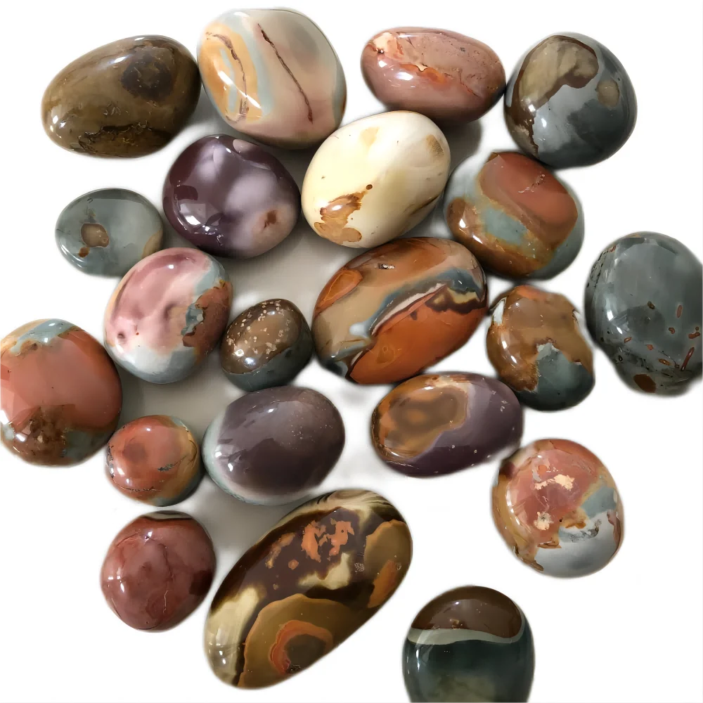 1 kilo natural polychrome ocean jasper palm stone from madagascar poly chrome jasper stone healing crystal wholesale