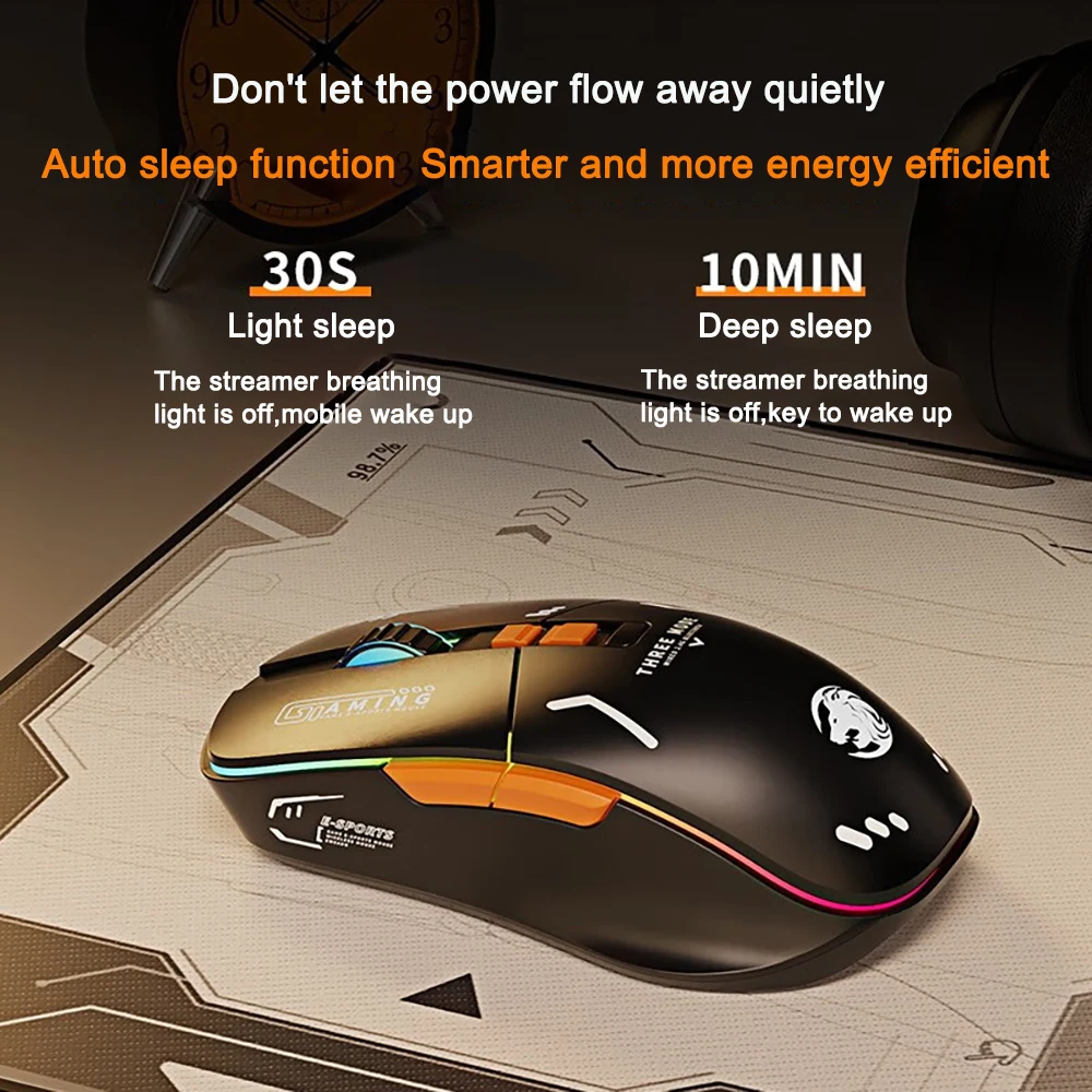 Mouse Wireless Bluetooth Wired 3-Mode Gaming E-sports Mouse Computer Office Mouse For Laptop Mechanical Gaming Mice Operation