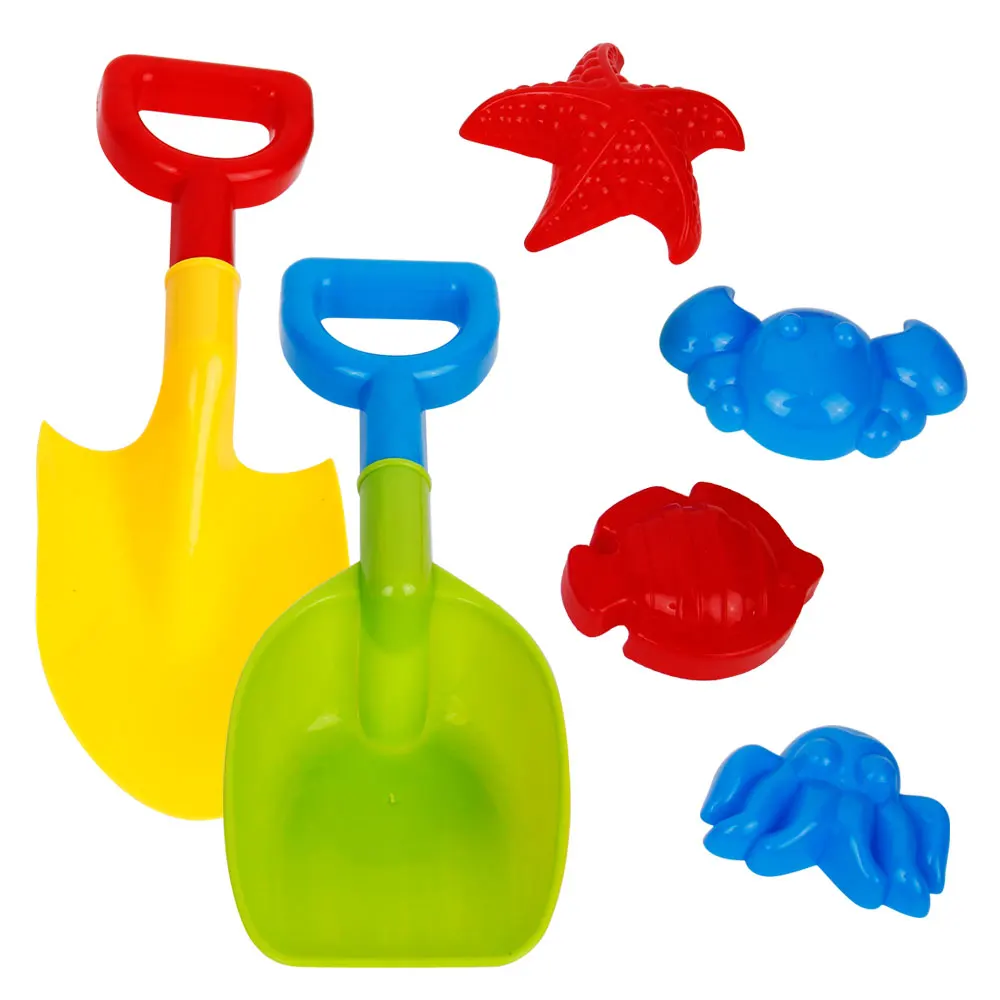 Shovel and stamping sand play 6-type set (YF-3449)