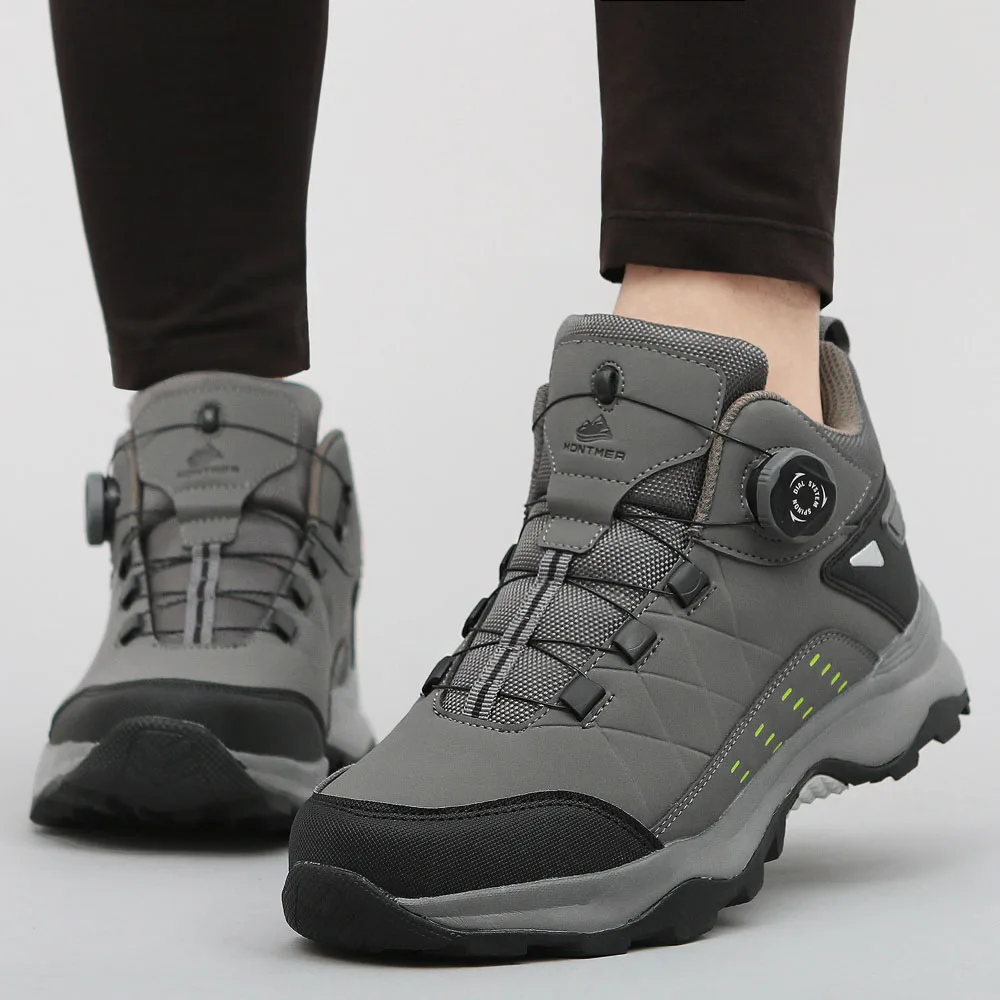 Montmer Zapatos de escalada para hombre y mujer, zapatos de trekking con esfera, zapatos de trabajo C8H58JM