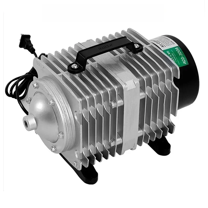 220V 25/30/45W akwarium elektromagnetyczna pompa wspomagająca tlen domowa sprężarka powietrza o niskim poziomie hałasu do pompy aeratora powietrza w stawie — zdjęcie 2