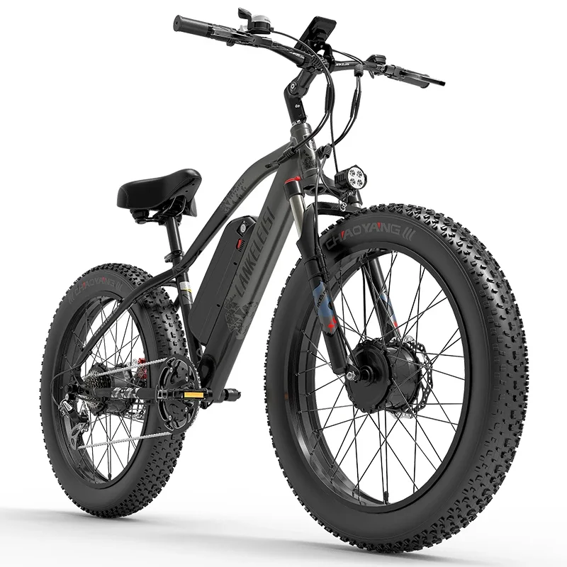 LANKELEISI MG740PLUS Electric Bike 2000W Motor 48V16AH Mountain Snow Electric Bicycles Fat Tire Full Suspension Off-Road ebike