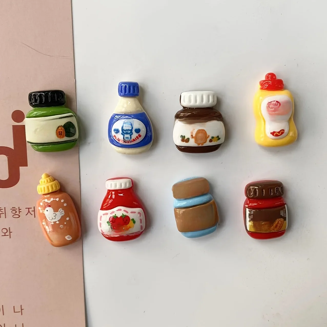 8 sztuk magnesów na lodówkę, Kawaii Cartoon Food Magnesy na lodówkę, Śliczne magnesy dekoracyjne Spersonalizowana szafka na lodówkę z magnesem — zdjęcie 2