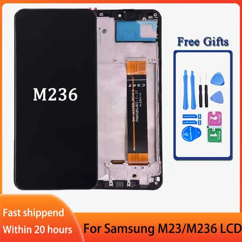 6.6\'\' For Samsung M23 M236 LCD Display With Touch Screen Digitizer For Samsung SM-M236B, SM-M236B/DS LCD