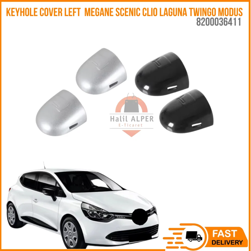 For Door Handle Keyhole Cover 8200036411 Silver Color LEFT Side Renault Megane Scenic Clio Laguna Twingo Modus