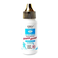 Ebin New York Wonder Lace Bond Sports Edition Lace Wig Adhesive 1.15oz/ 34ml - Extreme Hold, Perfect for Active Wear