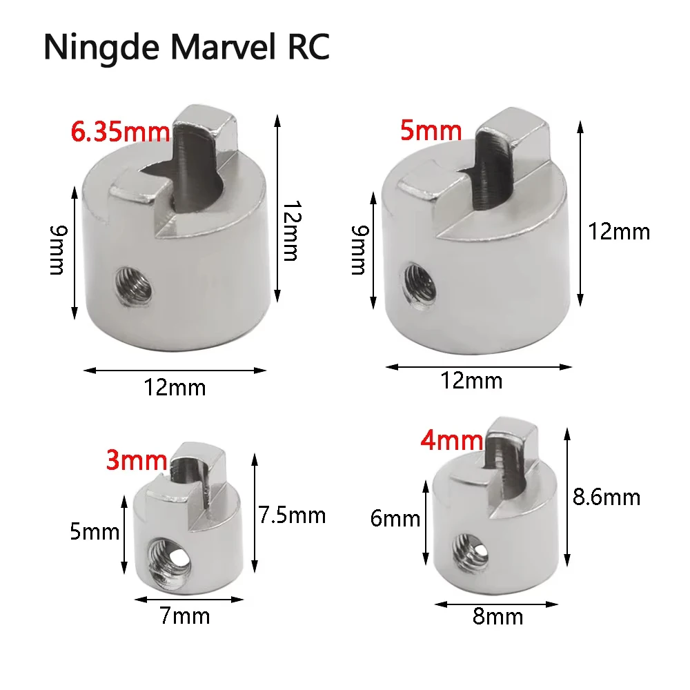 10 Pcs RC Model Boat Drive Dog Shaft Bracket 3mm 4mm 5mm 6.35mm For RC Boat Drive Shaft Parts Accessories