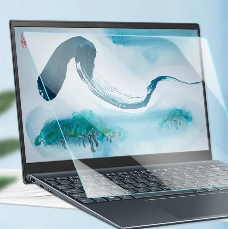 2 SZT. Matowa folia ochronna na ekran przeciwodblaskowa do laptopów 16”, 15.6”, 14.5”, 14”, 13.3”, 12.5”, 11.6” z możliwością dostosowania rozmiaru — zdjęcie 2