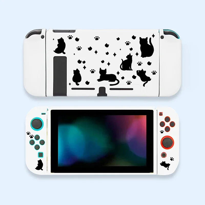 Chat noir pour Nintendo Switch étui de protection souple pour Nintend Switch NS Console Joycon couverture jeu hôte accessoires coque
