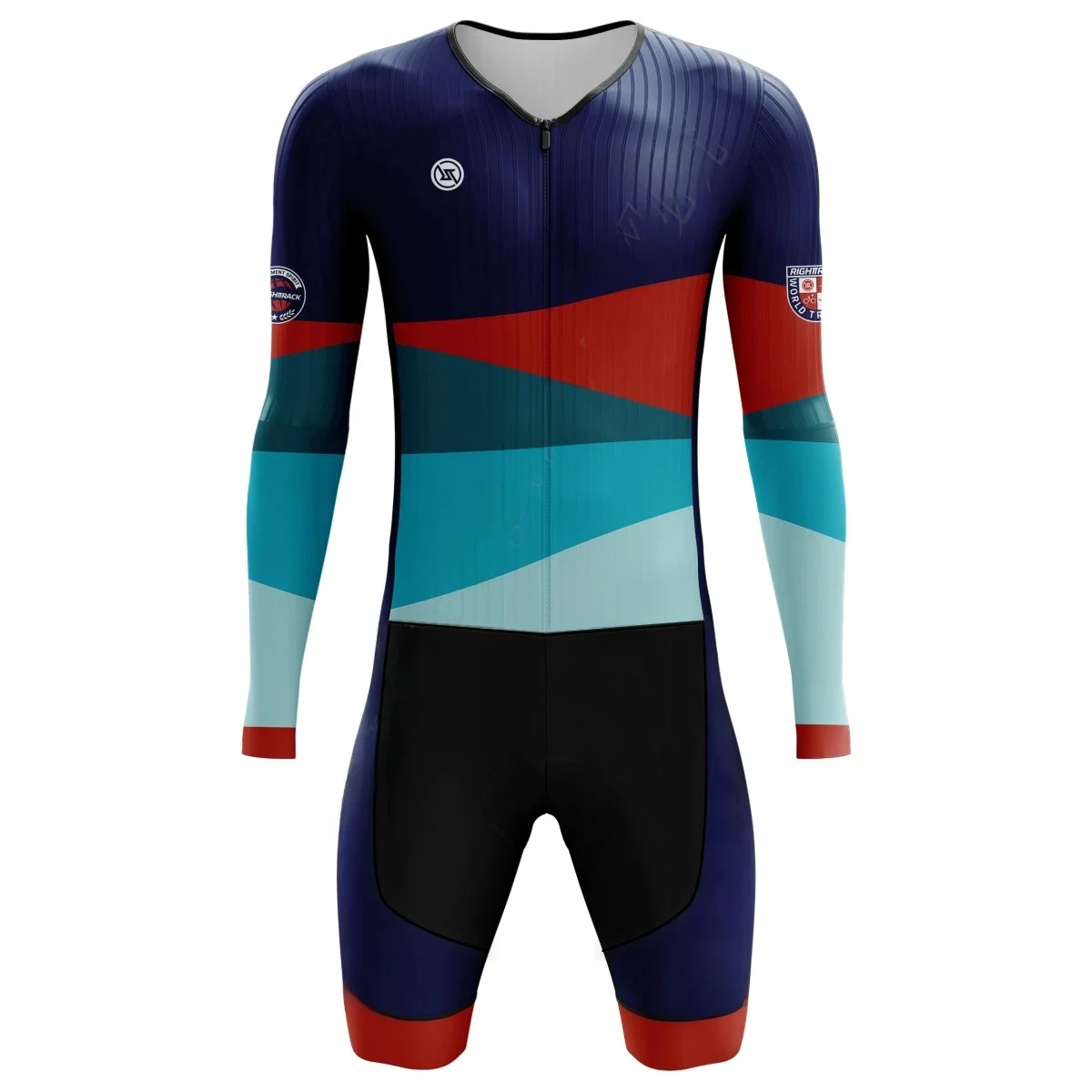 AliExpress NONE Pro MEN'S Trisuit Triathlon World Championship Long Sleeve Skinsuit RIGHTTRACK Swimming Cycling Running Competition Appare