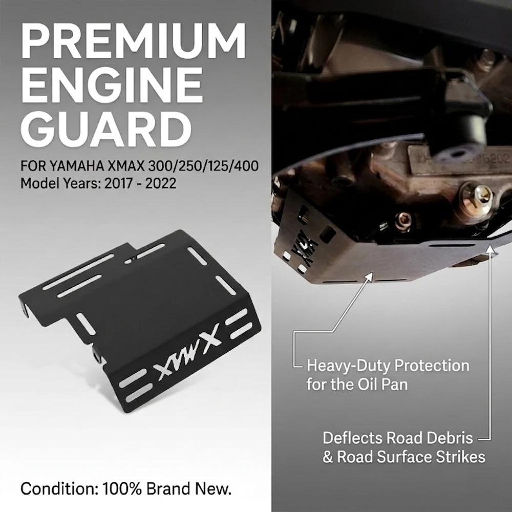 

Motorcycle Protective Parts Chassis Engine Guard Anti-Fall Crash Guard Skid Plate For YAMAHA XMAX300 XMAX250 XMAX125 XMAX400