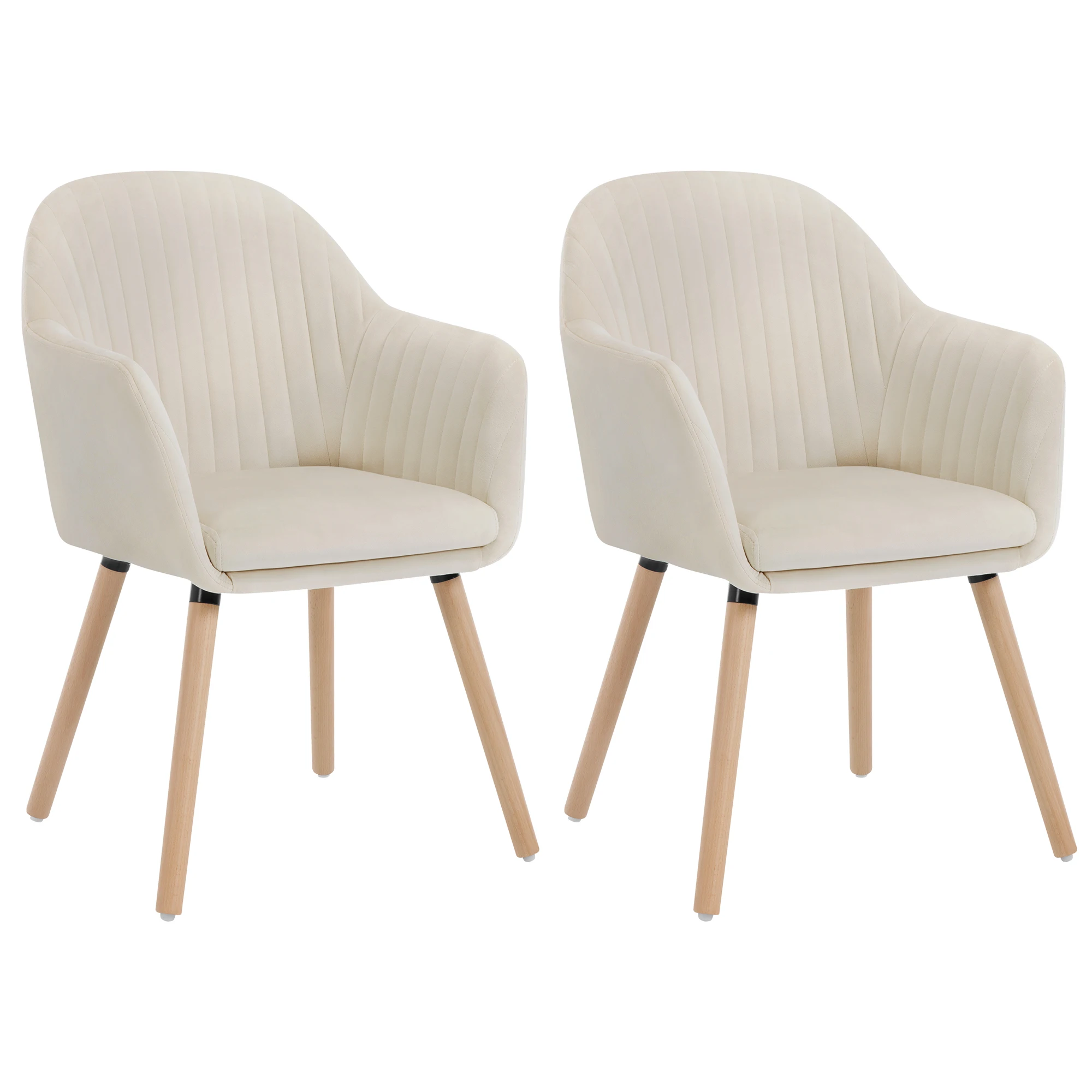 WOLTU 2 unids/set sillas de comedor sillas de cocina de terciopelo con reposabrazos silla tapizada ergonómica para restaurante sala de estar